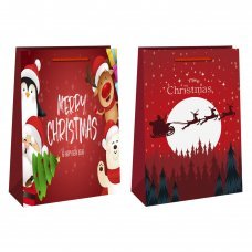 Χριστουγεννιάτικη Τσάντα Δώρου με Διάφορα Σχέδια (56cm)